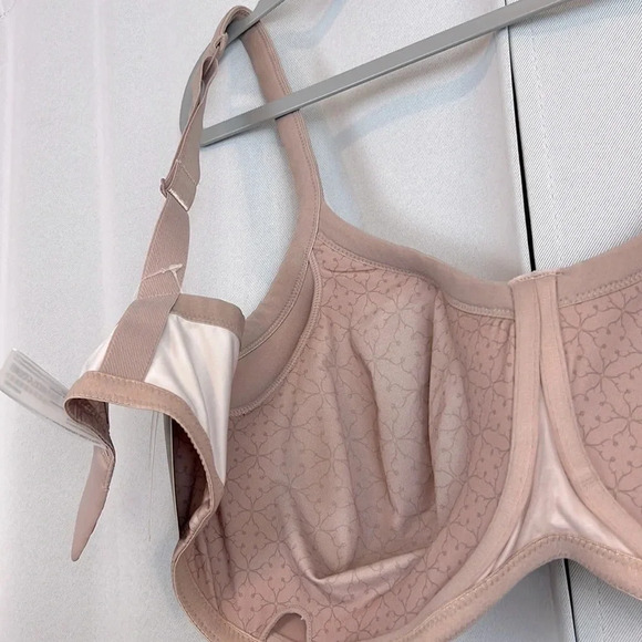 NWT Amoena Lola Non-wired Padded Bra Light taupe / dark taupe Size 44DD - Picture 5 of 9